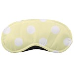 Polka Dots - White on Cream Yellow Sleeping Mask