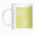 Polka Dots - White on Cream Yellow Night Luminous Mug