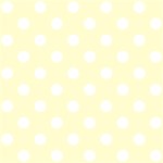 Polka Dots - White on Cream Yellow ScrapBook Page 12  x 12 