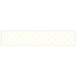 Polka Dots - Cream Yellow on White Flano Scarf (Small)