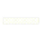 Polka Dots - Cream Yellow on White Flano Scarf (Mini)