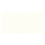 Polka Dots - Cream Yellow on White Satin Wrap