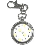 Polka Dots - Cream Yellow on White Key Chain Watch