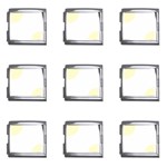 Polka Dots - Cream Yellow on White Mega Link Italian Charm (9 pack)
