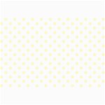 Polka Dots - Cream Yellow on White Collage 12  x 18 