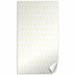 Polka Dots - Cream Yellow on White Canvas 40  x 72 