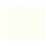 Polka Dots - Cream Yellow on White Double Sided Flano Blanket (Large)