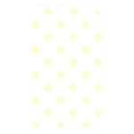 Polka Dots - Cream Yellow on White Memory Card Reader (Rectangular)
