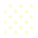 Polka Dots - Cream Yellow on White Greeting Card 4.5  x 6 