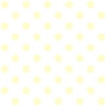 Polka Dots - Cream Yellow on White ScrapBook Page 12  x 12 