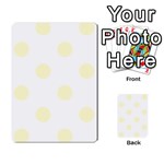 Polka Dots - Cream Yellow on White Multi-purpose Cards (Rectangle)