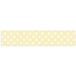 Polka Dots - White on Blond Yellow Flano Scarf (Small)