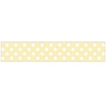 Polka Dots - White on Blond Yellow Flano Scarf (Large)