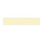 Polka Dots - White on Blond Yellow Flano Scarf (Mini)