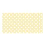 Polka Dots - White on Blond Yellow Satin Wrap