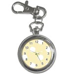 Polka Dots - White on Blond Yellow Key Chain Watch