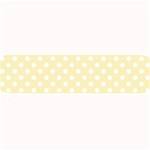 Polka Dots - White on Blond Yellow Medium Bar Mat