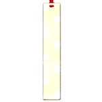 Polka Dots - White on Blond Yellow Large Book Mark