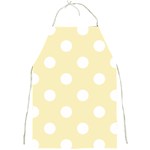 Polka Dots - White on Blond Yellow Full Print Apron