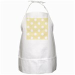 Polka Dots - White on Blond Yellow BBQ Apron
