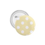 Polka Dots - White on Blond Yellow 1.75  Button