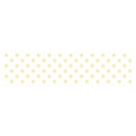 Polka Dots - Blond Yellow on White Satin Scarf (Oblong)