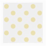 Polka Dots - Blond Yellow on White Medium Glasses Cloth