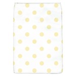 Polka Dots - Blond Yellow on White Removable Flap Cover (L)