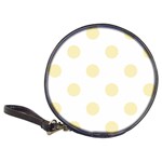 Polka Dots - Blond Yellow on White Classic 20-CD Wallet
