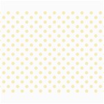 Polka Dots - Blond Yellow on White Collage 11  x 14 