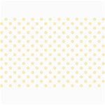 Polka Dots - Blond Yellow on White Collage 12  x 18 