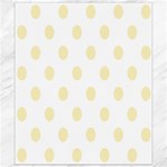 Polka Dots - Blond Yellow on White Canvas 8  x 10 