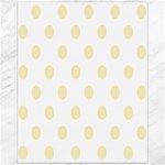 Polka Dots - Blond Yellow on White Canvas 16  x 20 