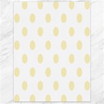 Polka Dots - Blond Yellow on White Canvas 18  x 24 