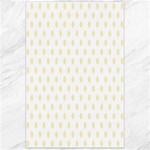 Polka Dots - Blond Yellow on White Canvas 24  x 36 
