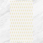 Polka Dots - Blond Yellow on White Canvas 40  x 72 
