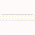 Polka Dots - Blond Yellow on White Small Bar Mat