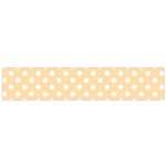 Polka Dots - White on Navajo White Yellow Flano Scarf (Small)