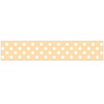 Polka Dots - White on Navajo White Yellow Flano Scarf (Large)