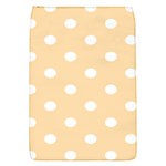 Polka Dots - White on Navajo White Yellow Removable Flap Cover (S)