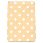 Polka Dots - White on Navajo White Yellow Removable Flap Cover (L)