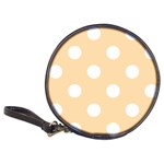 Polka Dots - White on Navajo White Yellow Classic 20-CD Wallet