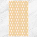 Polka Dots - White on Navajo White Yellow Canvas 40  x 72 
