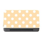 Polka Dots - White on Navajo White Yellow Memory Card Reader with CF