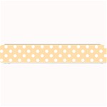 Polka Dots - White on Navajo White Yellow Small Bar Mat