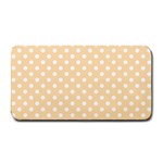 Polka Dots - White on Navajo White Yellow Medium Bar Mat