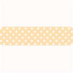 Polka Dots - White on Navajo White Yellow Medium Bar Mat