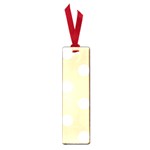 Polka Dots - White on Navajo White Yellow Small Book Mark