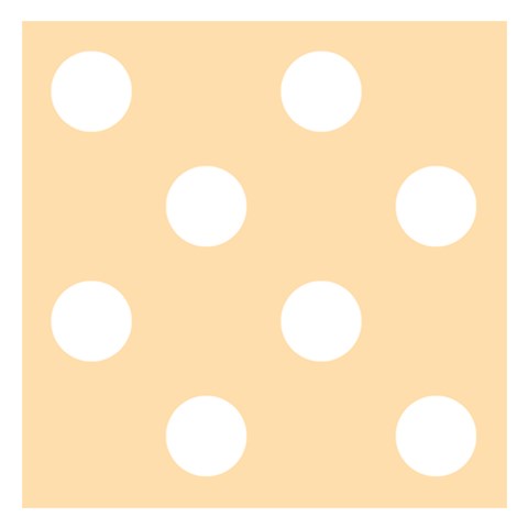Polka Dots 3.75 x3.75  Memopad