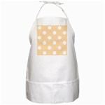 Polka Dots - White on Navajo White Yellow BBQ Apron